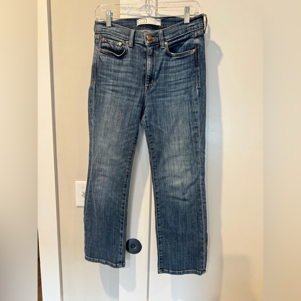 AYR Classic Straight Leg Jeans in Dark Blue